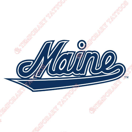 Maine Black Bears Customize Temporary Tattoos Stickers NO.4939